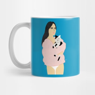 Lady and Her Cat Mug